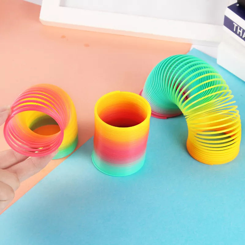 Rainbow Spring Coil Circle Toy