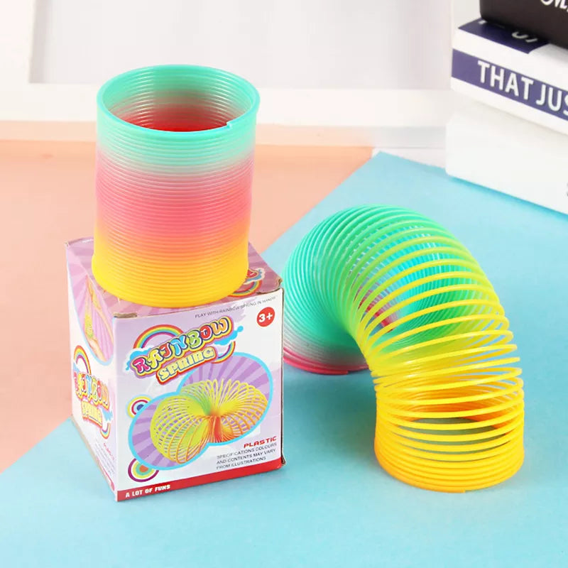 Rainbow Spring Coil Circle Toy