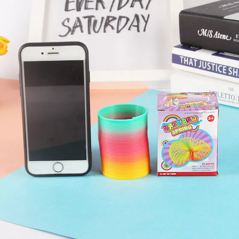 Rainbow Spring Coil Circle Toy