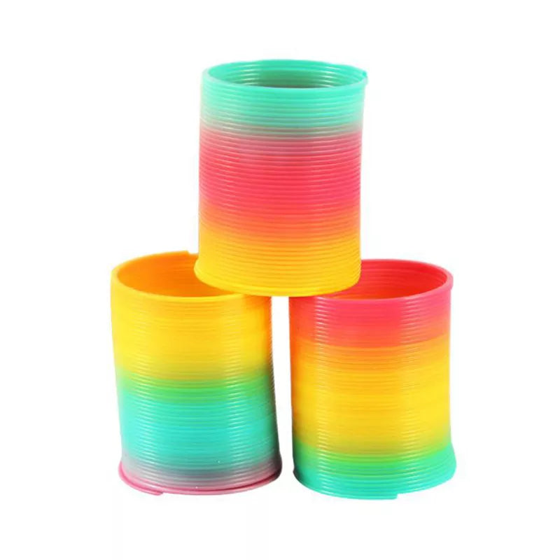 Rainbow Spring Coil Circle Toy