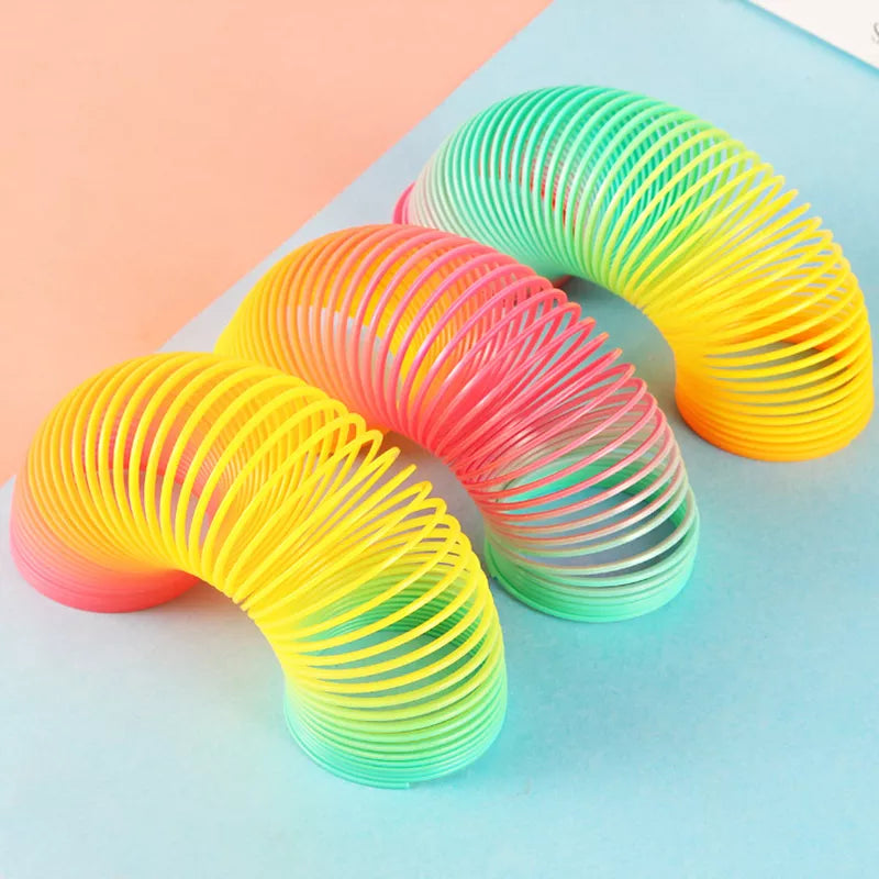 Rainbow Spring Coil Circle Toy