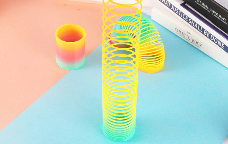 Rainbow Spring Coil Circle Toy